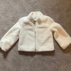 Toddler girls furry coat / jacket